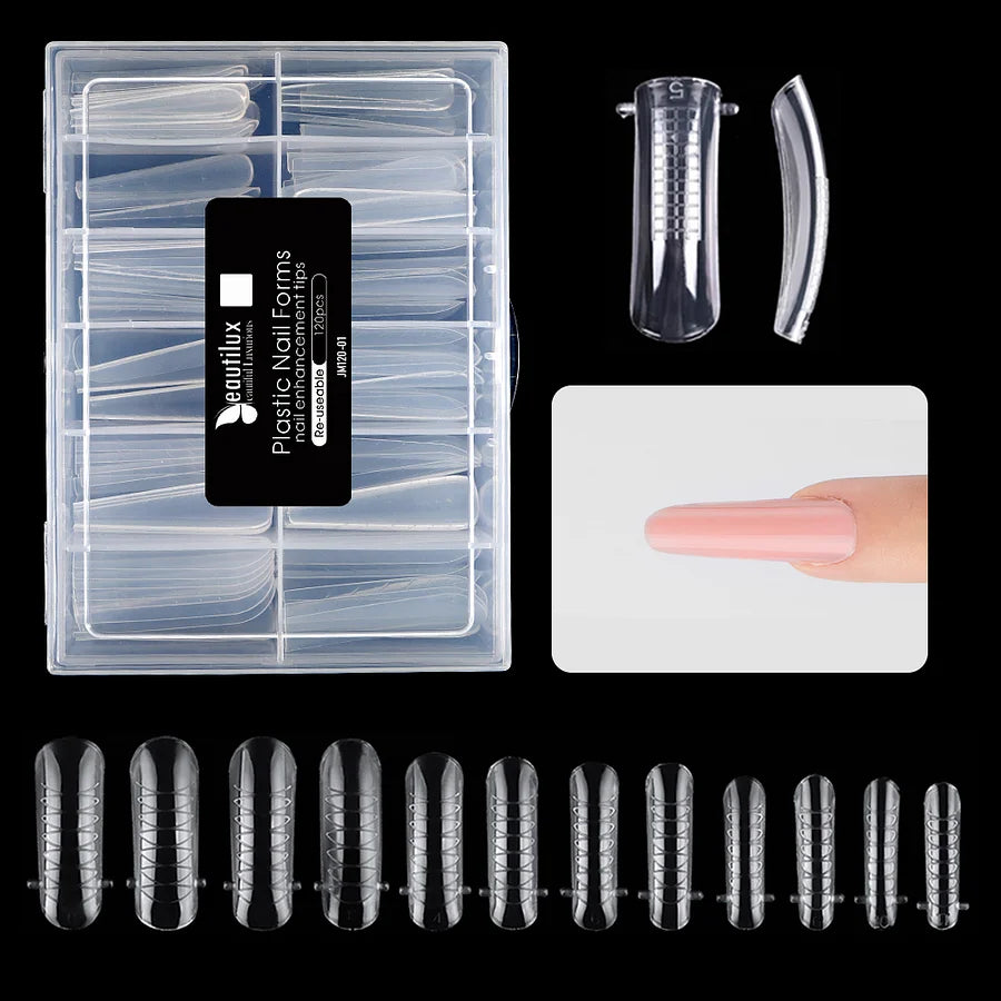 Plastic Nail Forms 120pcs/box JM120-01