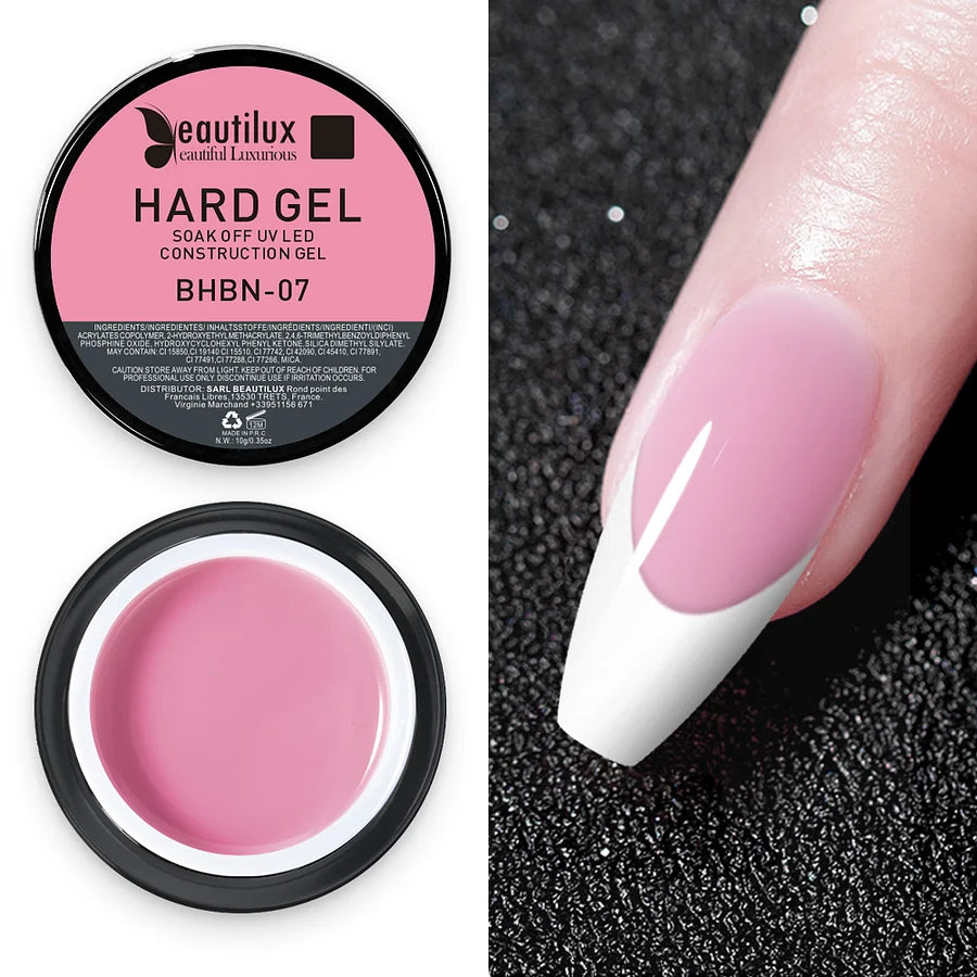 Beautilux BHBN-07 Builder Gel – Selbstglättendes Pastellrosa für eine perfekte Maniküre