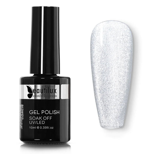 BEAUTIULX GEL POLISH-9D PLATINUM CAT EYE MG-01