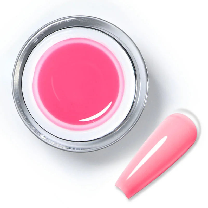 Beautilux BHB-07 Flamingo Pink Self-Leveling Construction Gel - Finesse and Visual Impact